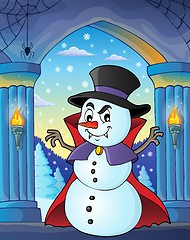 Image showing Vampire snowman theme image 3