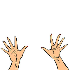 Image showing woman hands fingers high five