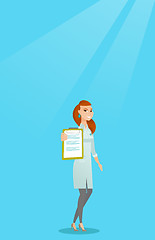 Image showing Doctor with a clipboard vector illustration.