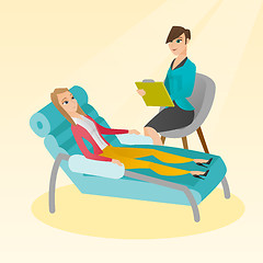 Image showing Psychologist having session with patient.