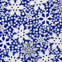 Image showing Abstract Christmas Snowflake Background