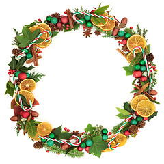 Image showing Christmas Festive Wreath