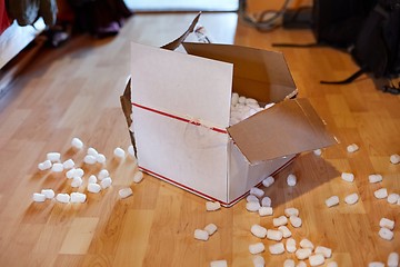 Image showing Cardboard Box Opened