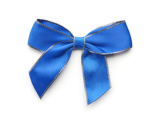 Image showing blue decorative bow