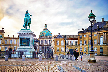 Image showing Amalienborg, royal danish family resident