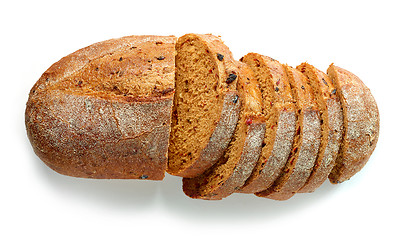 Image showing freshly baked sliced bread