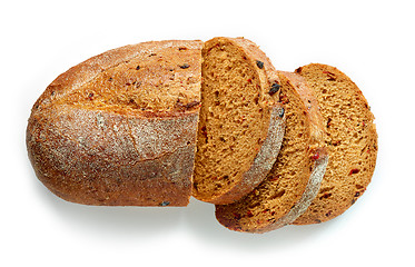 Image showing freshly baked sliced bread