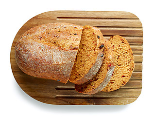 Image showing freshly baked sliced bread