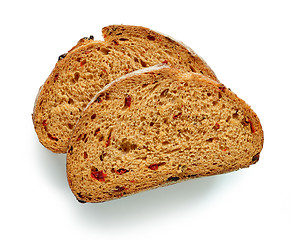 Image showing sliced bread on white background