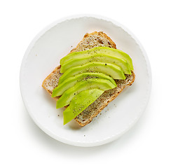 Image showing sandwich with fresh avocado