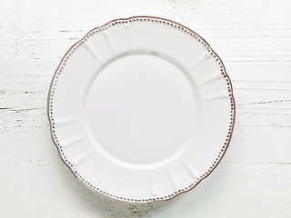 Image showing empty white plate