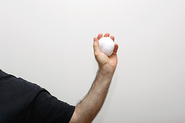 Image showing Hand With Snowball