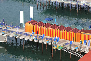 Image showing Beach Cabins