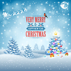 Image showing Christmas and New Year Background