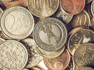 Image showing Vintage Euro coin