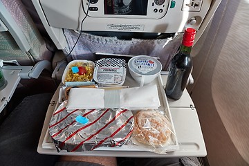 Image showing Airline food consumed