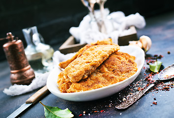 Image showing fried fish fillets
