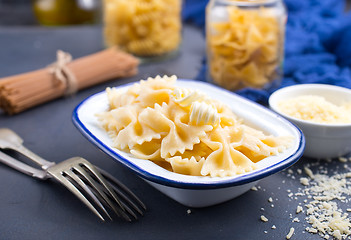 Image showing Pasta sprinkled with cheese 