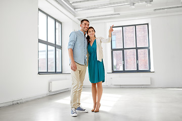 Image showing happy couple at new home