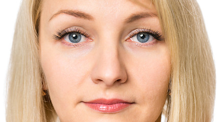 Image showing Portrait woman on white background