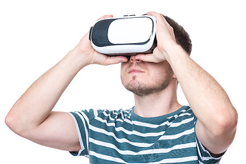 Image showing Man with VR glasses