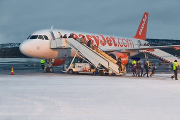 Image showing Arriving at Ivalo Airport, Finnish Lapland