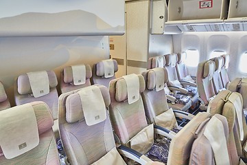 Image showing Plane cabin interior