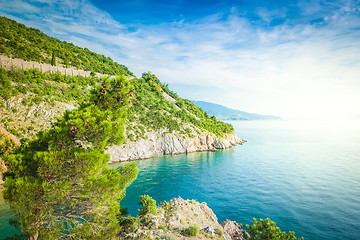 Image showing View of a small bay in Croatia