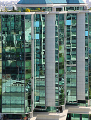 Image showing Green Glass Building