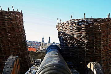 Image showing cannon point for the old town