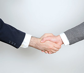 Image showing Suits Handshake