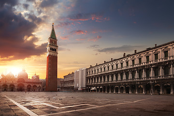 Image showing Venice at sunrise