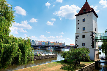 Image showing Water tower in Prague