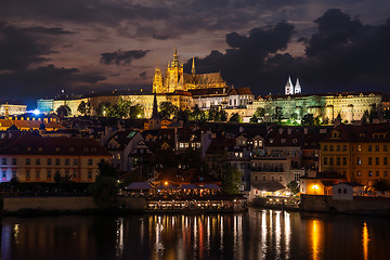 Image showing Old Prague in evening