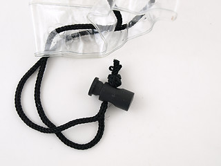 Image showing Drawstring on a Clear Bag