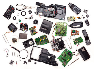 Image showing disassembled VHS video camera.