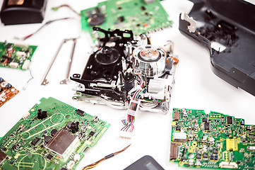 Image showing disassembled VHS video camera.