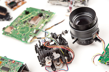 Image showing disassembled VHS video camera.