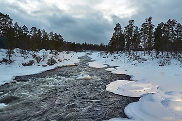 Image showing Winter River Flow