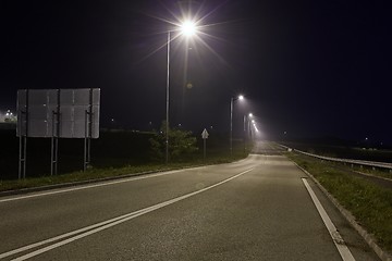 Image showing Road at night