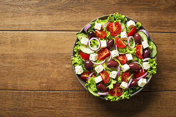 Image showing Salad with feta cheese