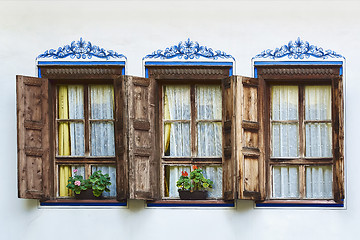 Image showing Windows of an Old House