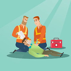 Image showing Emergency doing cardiopulmonary resuscitation