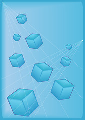 Image showing Blue Block Background