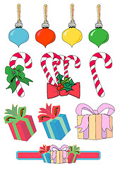 Image showing Bulbs, Canes, Presents