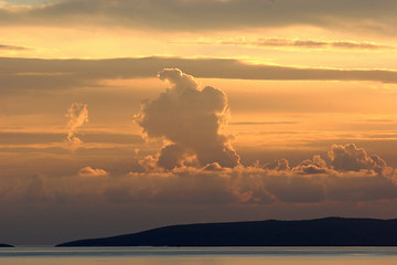 Image showing Sunset on the Adriatic sea 