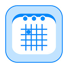 Image showing Calendar blue icon