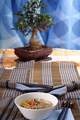 Image showing Asian style decorated table