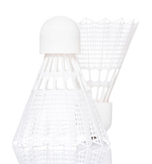 Image showing White shuttlecock for badminton