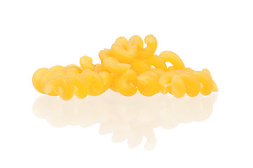 Image showing Raw pasta on white